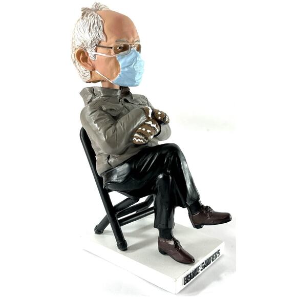 Bernie Sanders Sitting Bobblehead 2021 Inauguration Day Limited Edition #21678 - Picture 2 of 6